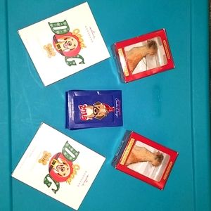 Set of Five Dog ornaments